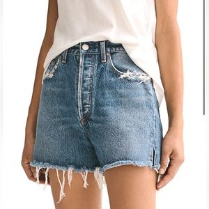 Agolde Dee Super High Rise Short in Precision size 28